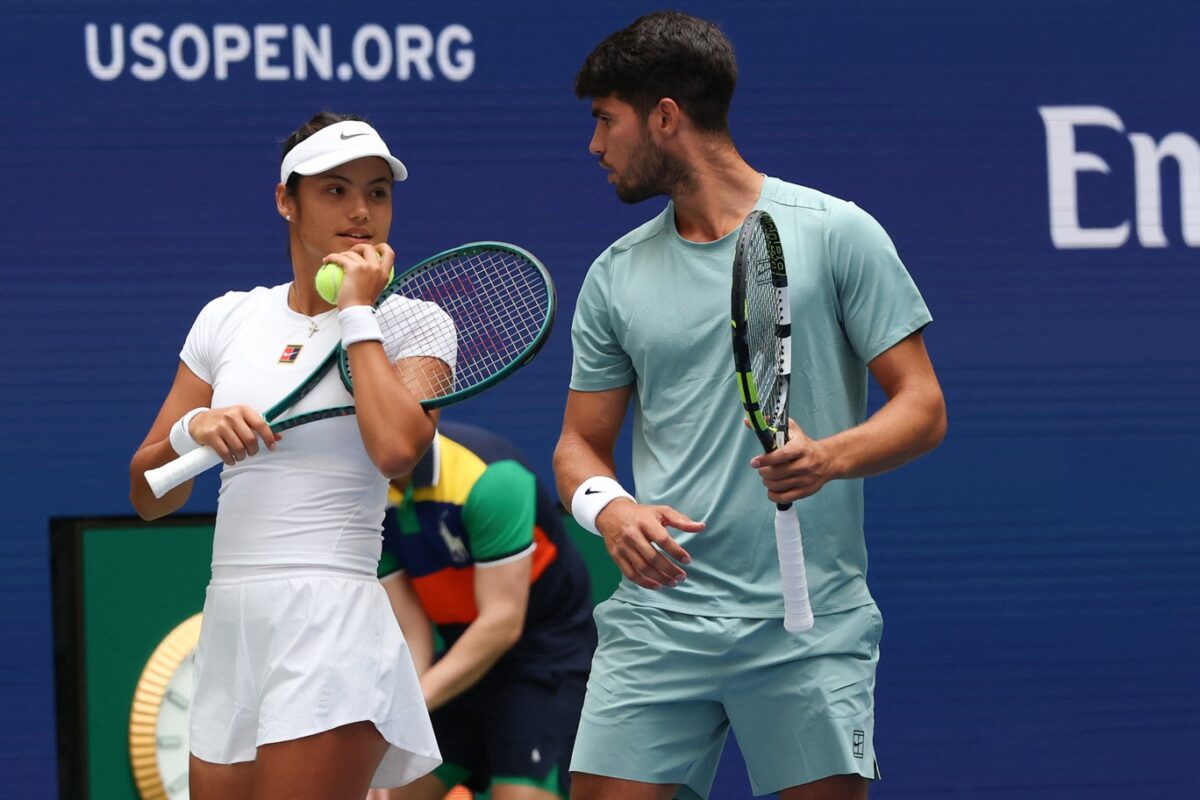 Carlos Alcaraz şi Emma Răducanu, eliminaţi în primul tur al probei de dublu mixt de la US Open. Novak Djokovic, OUT şi el