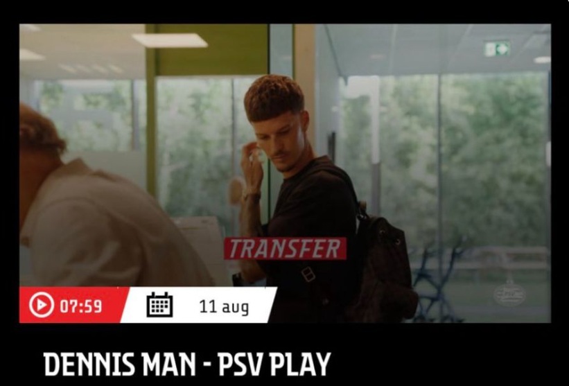 Dennis Man, după efectuarea vizitei medicale la PSV